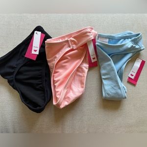 NWT bundle of 3 target bikini bottoms!!!
